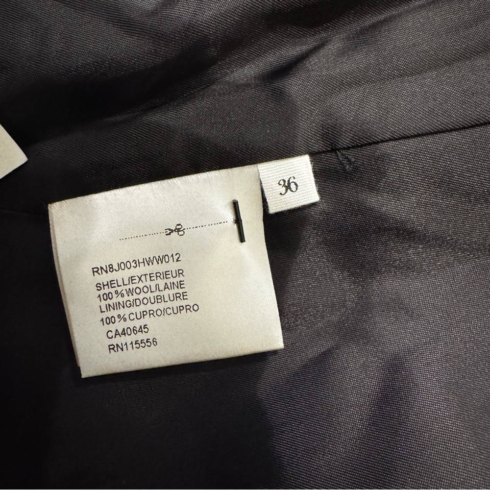 PORTSPURE Elegant Black Women's Blazer size 36 women 100% wool - Picture 7 of 7